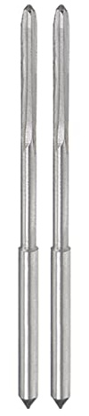 CoCud 2Stk Maschinenfräser Reibahle 1.6mm Durchmesser D4 Genauigkeit M35 Kobalt Schnellstahl Gerade Flöten Fräswerkzeug - (Anwendung: für Drehmaschine)