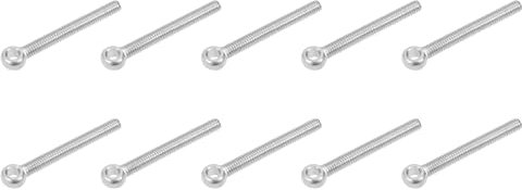 METALLIXITY Hombro Columpio Elevación Perno (M6x50mm) 10uds, 304 Inoxidable Acero Ojo Pernos - para Casa Renovación, Tubería Válvulas Sujetadores, Plateado