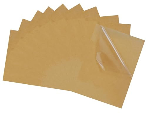 Transparentes Aufkleberpapier, glänzend, wasserdicht, bedruckbar, transparent, A4, komplettes Blatt, PVC-Etikett, selbstklebend, für Laserdrucker, 5 Stück