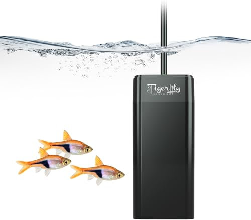 Tigerlily Enterprises 10W Mini Aquarium Heater – Submersible Nano Fish Tank Heater with Preset 26°C Thermostat for Small Tropical & Marine Aquariums (UK Plug)