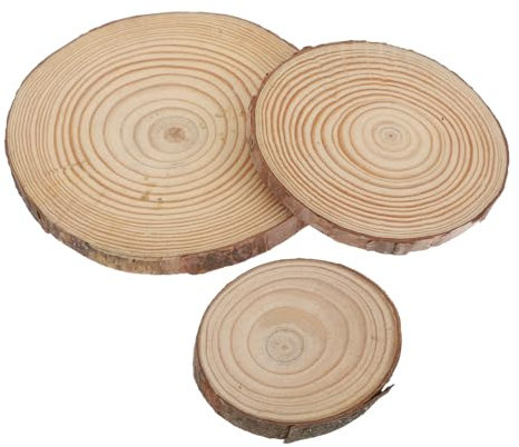 PRETYZOOM 6 STK Duftkerze Holzkissen Untersetzer Für Den Esstisch Unfertige Holzrunden Untersetzer Aus Schiefer Tassenkissen Für Zuhause Runde Holzscheiben DIY Einfach Hölzern Unteres Pad