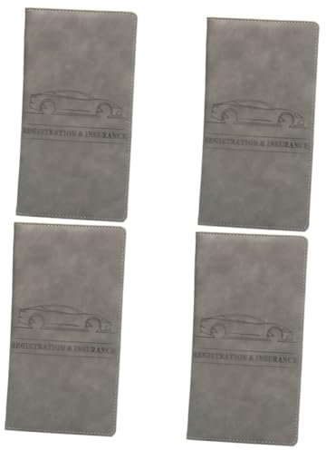 Holibanna 4pcs Car Registration Insurance Card Holder Multifunctional Driving Licence Wallet Secure Storage Case