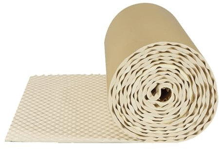 JCPSH Acoustic Soundproofing Foam Roll Acoustic Foam Panels Self Adhesive 15mm Thick Sound Proofing Foam For Bedroom Wall Door(Size:1 * 10m,Color:Off white)