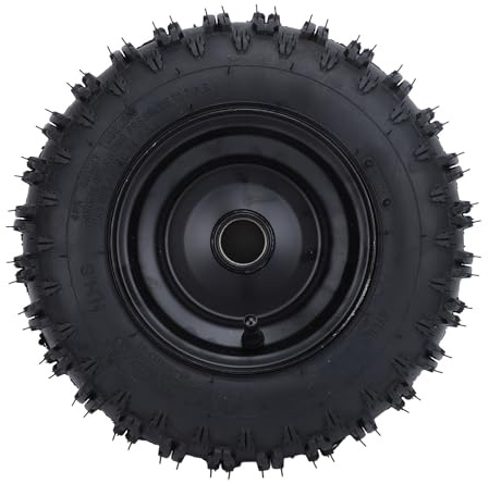 CFTGIW Neumático Delantero 4.10-6 y Llanta y Rueda de 12 Mm 4.10x6 410-6 Neumático sin Cámara para ATV Quad Mini Bicicleta Scooter Tractor Cortacésped 4 Ruedas Triciclo de Deriva