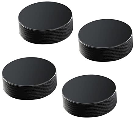 Kisangel Eishockey-Pucks 4 Stück Größe für Training und Wettkämpfe