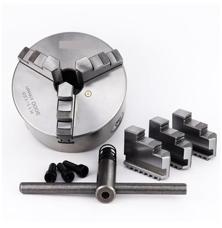 Drehfutter K11-125/130/160/200/250 (4,92/5,12/6,3/7,87/9,84 ft) 3-Backen-Drehbank-Handspannfutter mit selbstzentrierendem Spannfutter for mechanische Drehmaschinen zur Holzbearbeitung(K11-250)