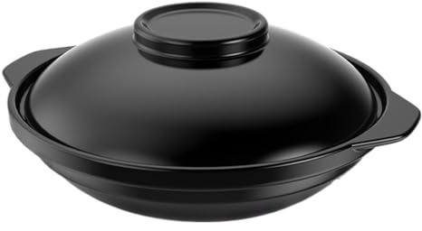 LSNNMU Cocotte Casseruola in Ceramica da 68 Once, Ceramica Resistente alle Alte Temperature, pentole con Coperchio(88oz)