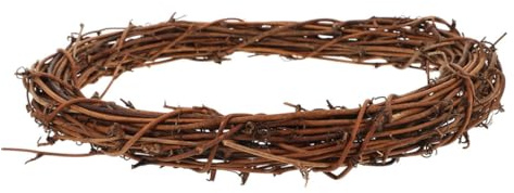 TOYANDONA Rattan Garland Wreath Twig Vine Hoop for Diy Christmas Decorations Party Home Door Window Wreath Frame