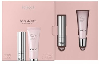 KIKO Milano Dreamy Lips Caring Set, Kit Skincare Per Le Labbra: Balsamo Scintillante E Scrub