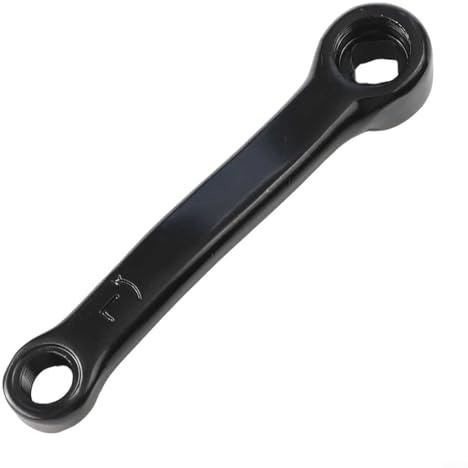 127mm Iron Crank Arms for Exercise Bikes, Left and Right Crank with Easy Installation Features (left crank)