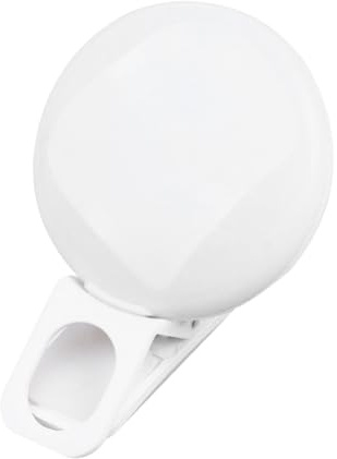 DECOMELODY Lampada LED Selfie Portatile Luce Supplementare USB Mini per Smartphone e Laptop con Modalità Luce Bianca Fredda e Calda Clip Unica per Tablet e Telefono