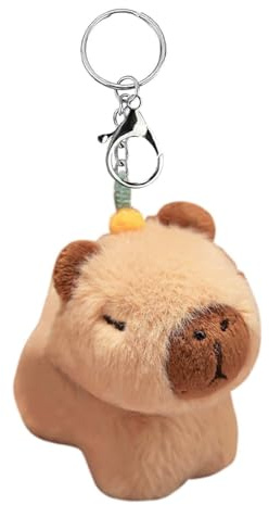 AEIXYA Porte-Clés Capybara, Jouet en Peluche Doux et Câlin, Idée Cadeau Originale pour Enfants et Adultes, Animal en Peluche pour Décoration Chambre et Collection