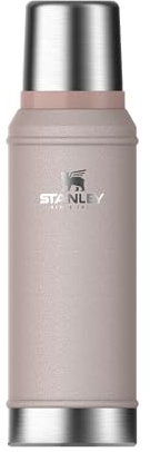 Stanley Classic Legendary Botella Termica 0.94L - Mantiene Frío o Calor 24 Horas - Termo Cafe - Cantimplora Acero Inoxidable - Sin BPA - Apto Para Lavavajillas - Rose Quartz