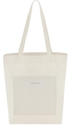 Kapten & Son Shopper Tasche Damen 16 L | Tote Bag aus recycelter Baumwolle | Schultertasche ideal zum Einkaufen, Alltag | Passend für DIN A4 | Stofftasche, Jutebeutel mit Innen- & Außenfach