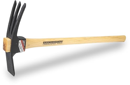 Vaughan Groundbreakers 26 Inch Handy Mattock Tiller, Ideal for Digging and Clearing, VN85201