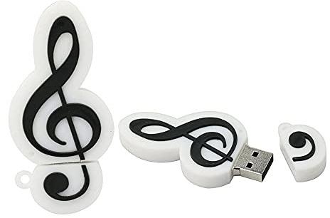 128GB Música Nota Forma USB Flash Drives Pen Drive Memoria Flash Stick PenDrives USB Flash Disk Thumb Drive U Disco USB Drive USB 2.0 Pen Drive PenDrive
