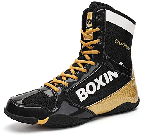 BLBK Boxschuhe Herren Wrestling Schuhe Jugendliche Muay Thai Kickboxen