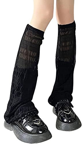 tinetill Damen Kniestrümpfe Legwarmers Strick Beinwärmer Gothic Lange Socken Leggings Beinstulpen Winter Crochet Stricken Stulpen für Damen