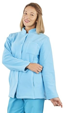 Blouse infirmière Polaire Veste Polaire Passe Couloir infirmière Aide Soignante Turquoise T06