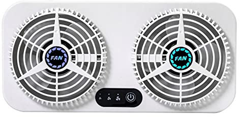 MASO Car Window Fan, Car Home Dual-Use Exhaust Fan, car fans that blow cold air, clip on fan for pram