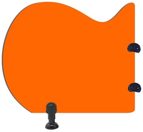 HAILM Urinal-Trennwand for Kinder, Urinal-Sichtschutz-Toiletten Trennwand, Urinal Schamwand, Toiletten-Schutzwand, Bodenmontierte Urinal-Schallwand, for Schulen/Kindergärten,Orange,1Pcs