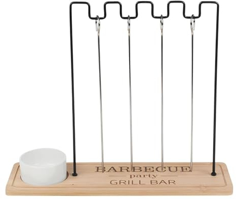 Sollee Support à kebab portable, support à brochettes portable | Support à | kebab de cuisine,Support à brochettes pour barbecue, support à brochettes Portable et suspendu en acier inoxydable pour