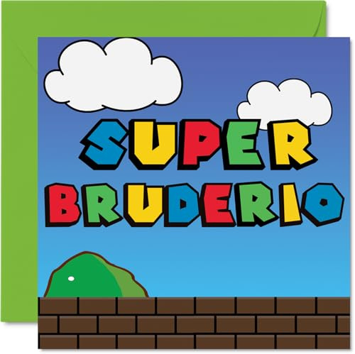 Stuff4 Geburtstagskarten Lustig für Bruder, Super Bruderio