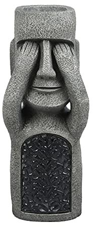 OLSKFUH Gartenskulptur Garten Osterinsel Statuen Kreative Garten Harz Skulptur Außendekoration Gartenarbeit,B