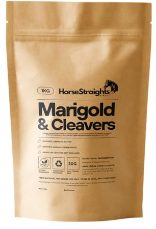 Marigold and Cleavers Mix for Horses Lymphatic Flow Windgalls & Fluid Balance Support 1KG HSD Horse Straights Direct