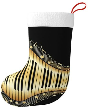 Hgbbdyyjj Weihnachtsstrümpfe für Herren und Damen, personalisierbar, weiches Polyester, dekorative Socken, Schwarz , Einheitsgröße
