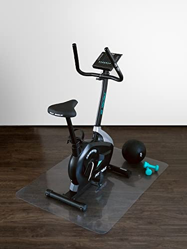 Tappetino di supporto / tappetino di protezione per attrezzature fitness - trasparente - 90 x 120 cm