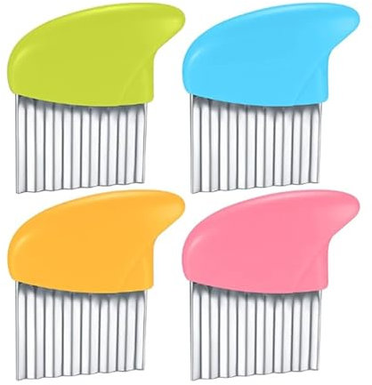 NJNNN Coupe-Frites en Acier Inoxydable, 4 pièces, Coupe-Frites, imperméabilisant, for Pommes de Terre, Carottes, Chips et Fruits 5,5 Pouces(A)