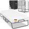 KESSER® Klappbett 200x90cm Gästebett inkl. Matratze aus Memory-Schaum & Rollen | faltbares Reisebett mit Metallrahmen für Erwachsene belastbar bis 250kg | Metallbett mit Schaumstoffmatratze & Cover