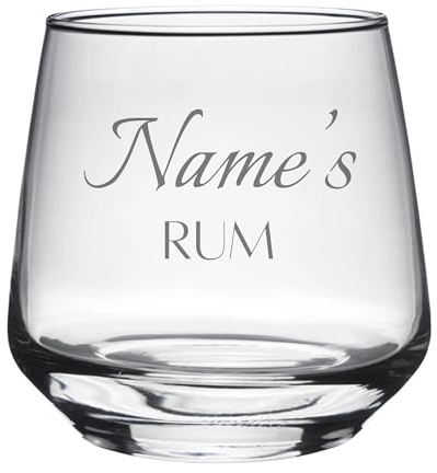 Always Looking Good Personalised Name's Rum Engraved Novelty Hiball Tumbler Glass Customised with Any Name for Any Occasion, Laser Engraved Rum Gifts for Women & Men Custom Glass (Small Tallo)