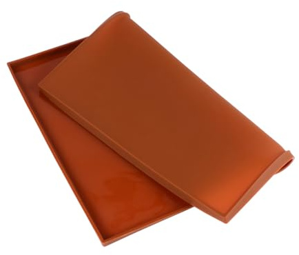 SHINEOFI Moule à Gâteau en Silicone Alimentaire, Tapis à Gâteau Roulé Double Face Marron, Plaque de Cuisson Flexible et Antiadhésive, Ustensile Pâtisserie pour Cuisson Maison