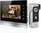 WOLILIWO Sistema de videoportero automático para Puerta con Monitor de Metal de 7 Pulgadas, cámara con visión Nocturna, tecnología de 4 Cables, Bloqueo Remoto, 25 Tonos de Timbre