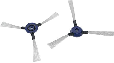 vhbw 2X Cepillo Lateral Compatible con Rowenta Smart Force Essential Robot Aspirador - Set cepillos, Negro/Blanco/Azul