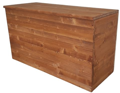 TOTAL WOOD 2012 Cassapanca Contenitore Baule in Legno Interno Esterno 90x35x50 cm Impregnato Larice Anche su Misura
