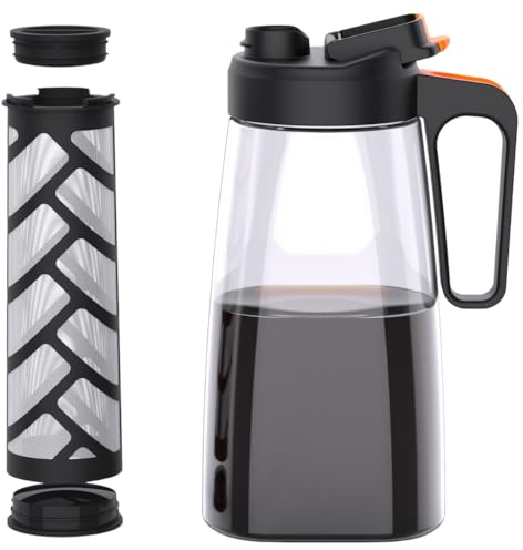 Cold Brew Jug - 2 Litre (Cold Brew Coffee Maker) Infuser with Fine Mesh Filter and Airtight Lid Design in Tritan 100% BPA Free