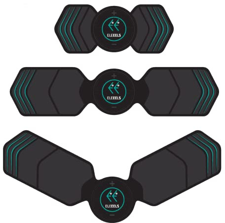 Eleeels M1 Ganzkörper-EMS-Massagegerät, 5 Massagemodi + 10 Leistungsstufen, EMS Muskelstimulator, Professionelle Elektrostimulation, Muskelaufbau, kompakt und kabellos, USB-C Ladebuchse, schwarz