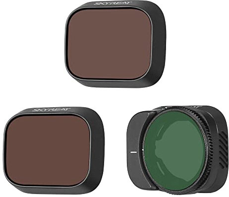 Skyreat Lot de 3 filtres ND pour DJI Mini 3 /Mini 3 Pro Multi-Couches compatibles avec Les Accessoires DJI Mini 3 Pro (CPL ND8 ND16) - Version Plastique