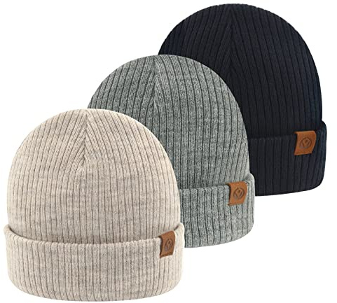 JANGANNSA Strickmütze Beanie Kinder Winter Baby Mütze Dinosaurier Neugeborene Wintermütze für Jungen Mädchen 0-8 Jahre