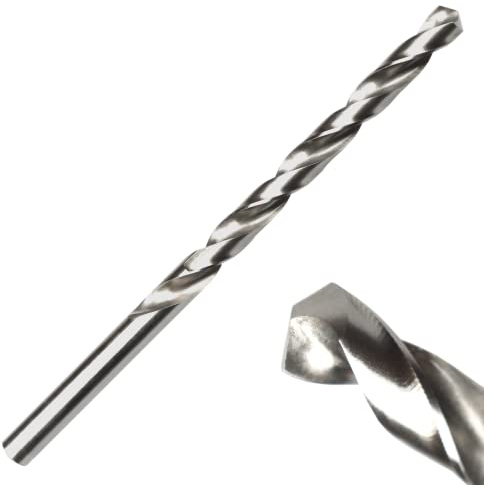 AM-Zerspanungstechnik Spiralbohrer DIN 340 überlange Bohrer - HSS-G (HSS 4241), 10,0 mm, 2 Fluten, Zylinderschaft, für Holz, Kunststoff, Metall