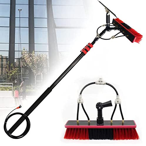 GIZMIT 12-39 Ft Window Cleaning Water Fed Poles, Conservatory Roof Cleaning Kit, Water/Hose Fed Pole, Outdoor Solar Panel Cleaning Equipment with Squeegee,12FT/3.6M