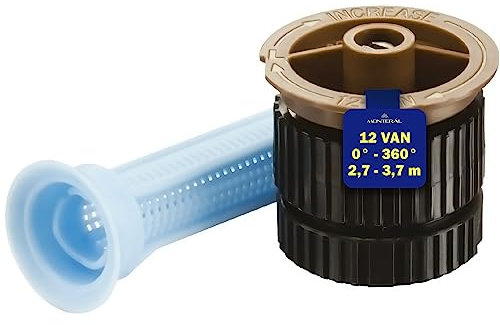 Buse Asperseur Arrosage 12 Van avec Secteur D'irrigation Réglable de 0° à 360° et Une Portée Jusqu'à 2,7-3,7 m Garantie de 10 Ans - MONTERAL