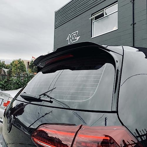 KUENCE Car Spoiler Rear Spoiler Wing Lip For VW Golf MK7 7.5 GTI GTD R 2009-2020 Rear Spoiler Trunk Boot ABS Tail Wing Spoiler Car Accessories,A Glossy Black
