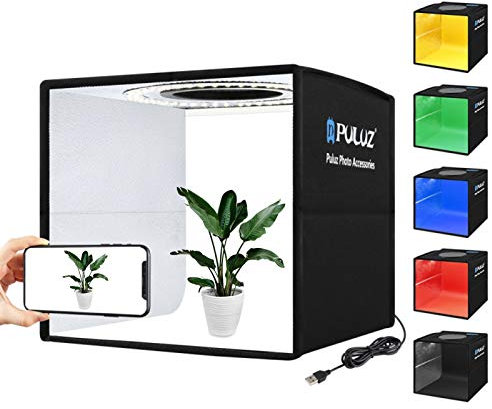 Camnoon Soft Box Set Portable Folding Photo Lighting Modifier Photography Tent Box con 12 colores de fondo