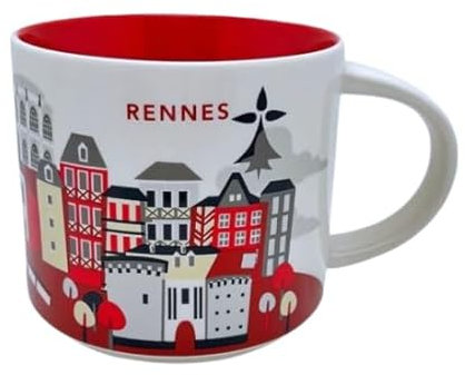 STARBUCKS - Rennes (Frankreich) You Are Here Collection - Kaffeetasse, 414 ml/14 Fl.Oz