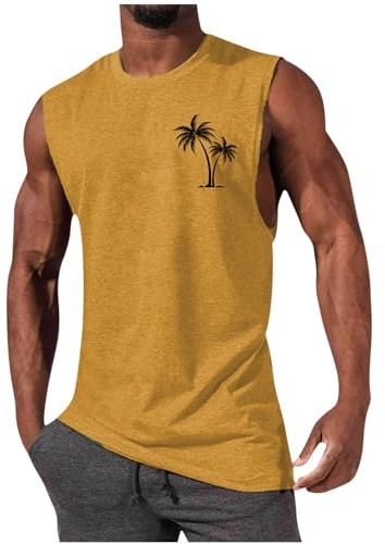 Generic tagesangebote Heute Tank Top Herren Kurzarm Sommer Unterhemd Stretch Bequeme T Shirt Baumwolle Sport Muskelshirt Regular Fit Workout Tanktop Bodybuilding Trägershirts 2024 Achselshirts