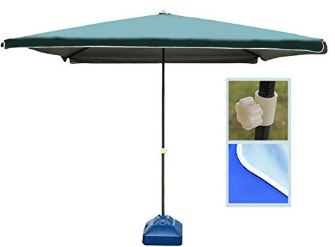 SNHHNSW 9Ft Gartenschirm Sonnenschirm Quadratisch Tragbarer Patio-Außenschirm für den Außenbereich für Tisch im Freien Deck Garten Strandschirm Sonnenschutz